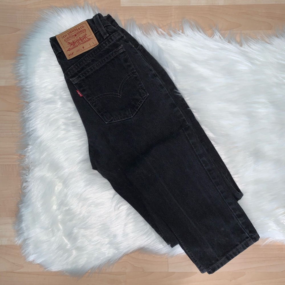 Levi’s | Vintage 512 Black Mom Jeans Long Size 24